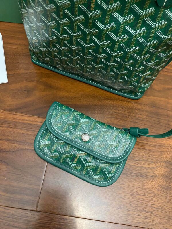 Goyard Mini Tote Green Bag - Image 3