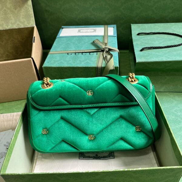 Gucci Marmont Velvet Green Bags - Image 5