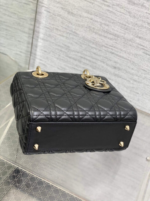 Lady Dior Bag Black Gold Hardware - Image 2