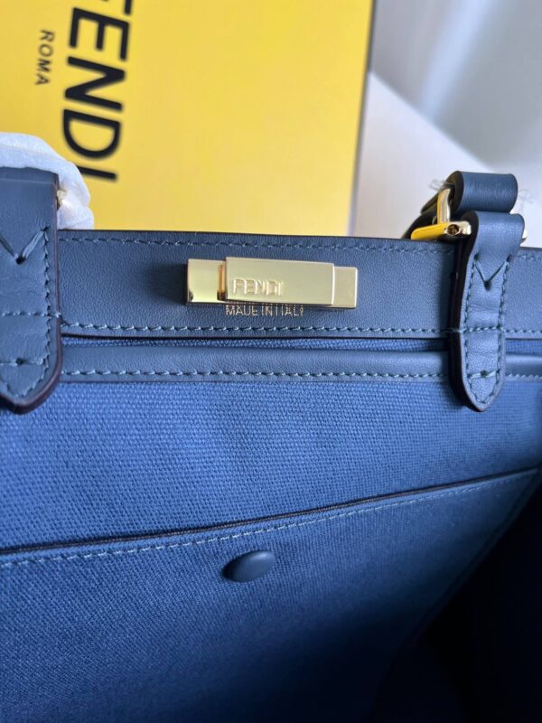 Fendi Women's X-tote Bag In Canvas With Thread-embroidered Ff Monogram - Image 5