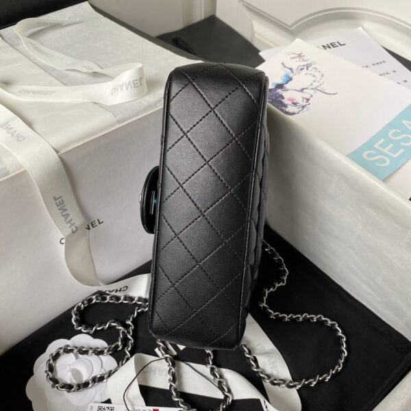 Chanel Mini Rectangular Flap Bag Black - Image 6