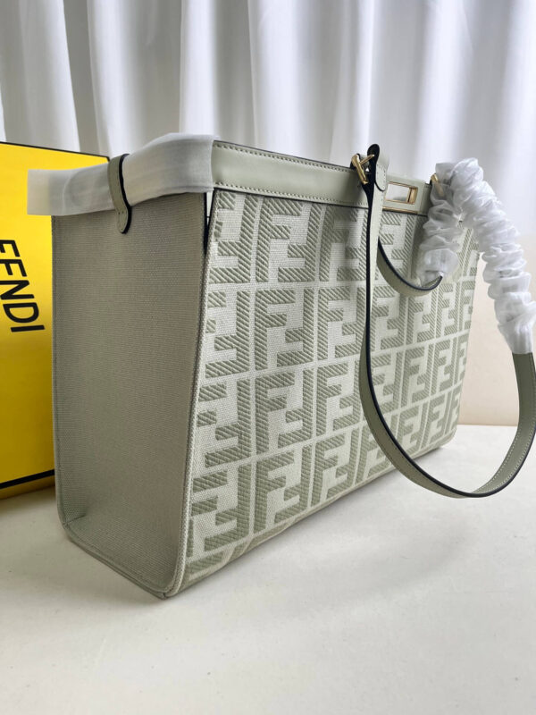 Fendi Women's X-tote Bag In Canvas With Thread-embroidered Ff Monogram - Image 7