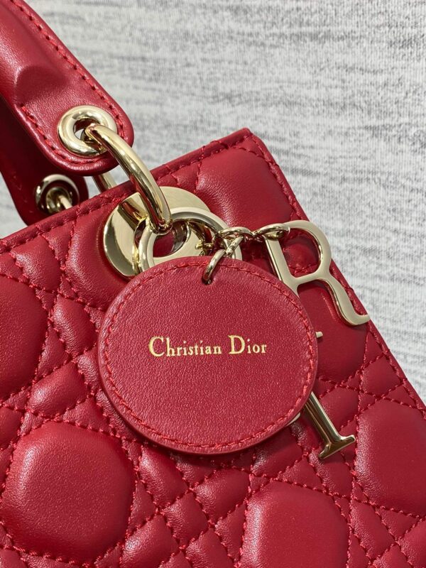 Lady Dior Bag Red - Image 6
