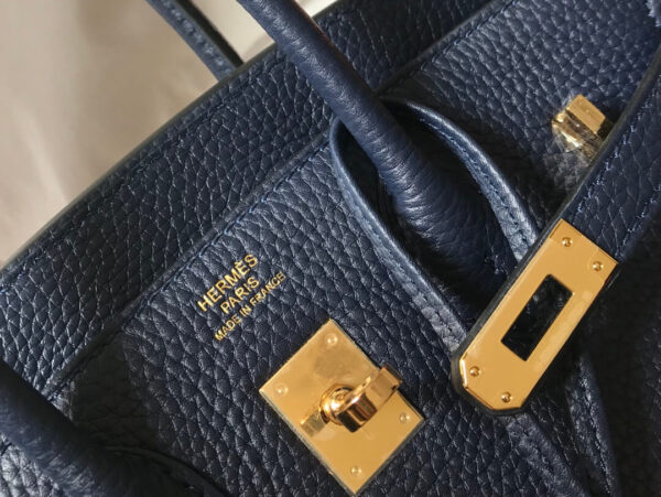 Hermes Birkin Blue Bag - Image 2