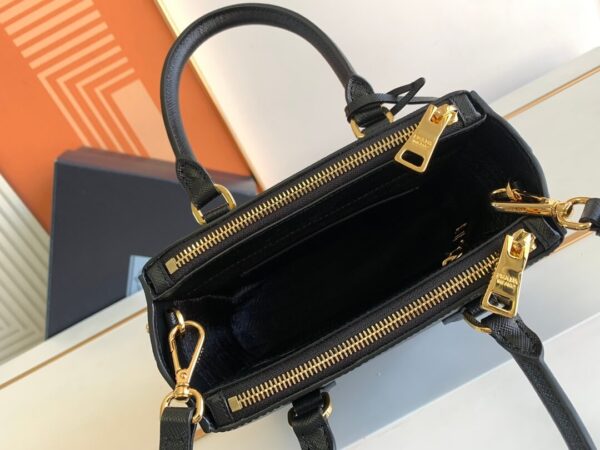 Prada Galleria Saffiano Black Bag - Image 2