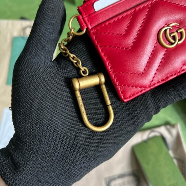 Gucci Red Card Holder - Image 2