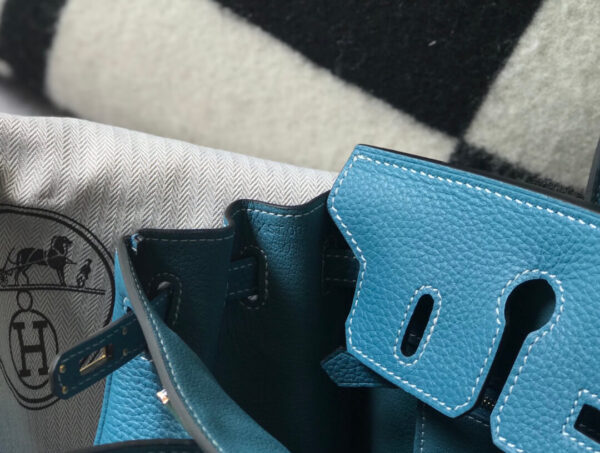 Hermes Birkin Blue Jean Togo Bag - Image 3