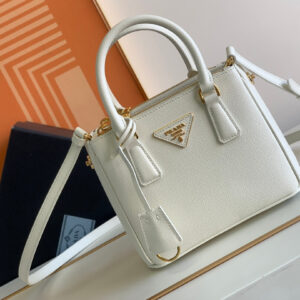 Prada Galleria Saffiano White Bag