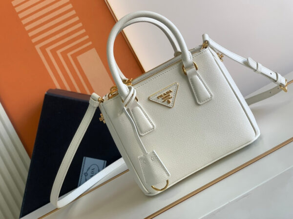 Prada Galleria Saffiano White Bag