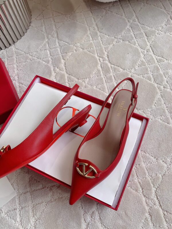 Valentino Garavani Red Slingback with Vlogo - Image 3