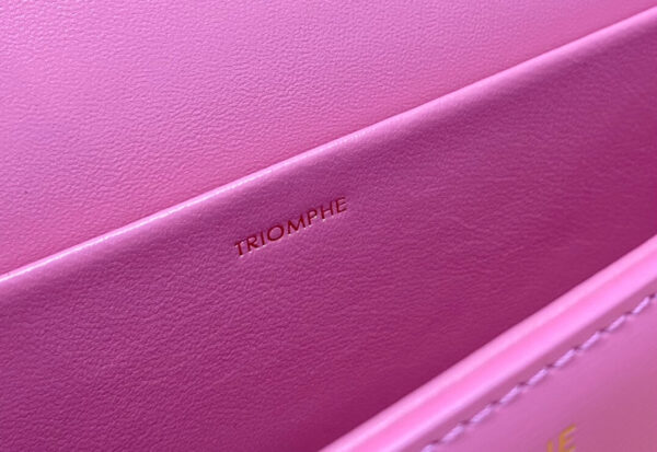 Celine Pink Triomphe Shoulder Bag - Image 5