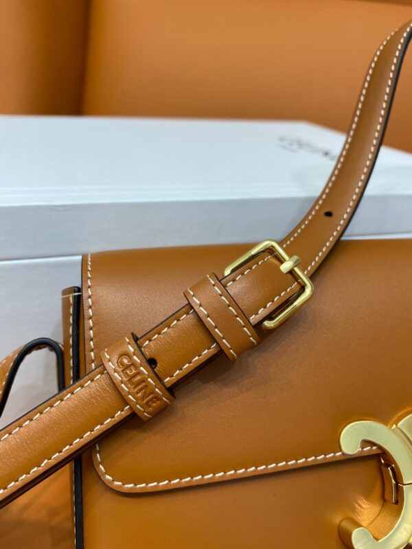 Celine Brown Triomphe Shoulder Bag - Image 5