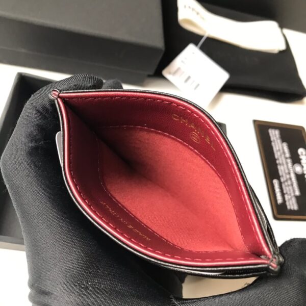 Chanel 19 Leather Black Card Holder - Image 2