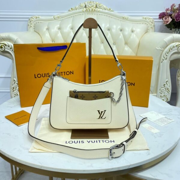 LV Marelle Epi Leather Bag White