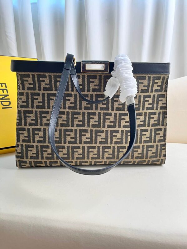 Fendi Women’s X-tote Bag In Canvas With Thread-embroidered Ff Monogram
