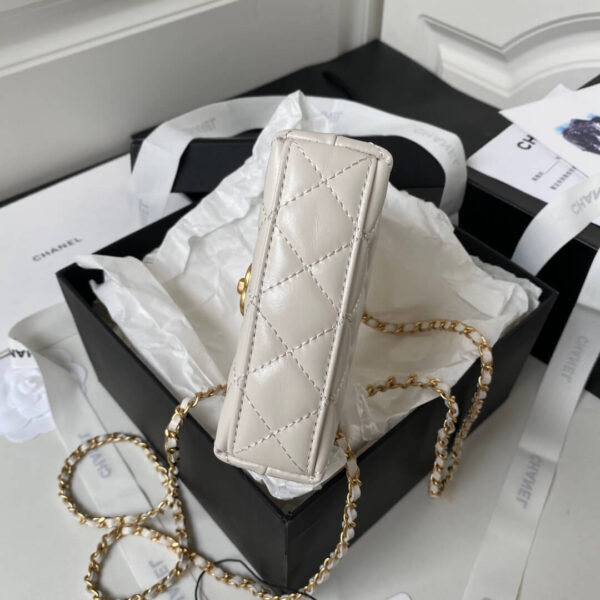 Chanel Small Kelly Shopper White Bag - Image 2