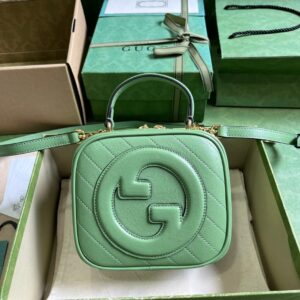Gucci Blondie Top Handle Green Bags