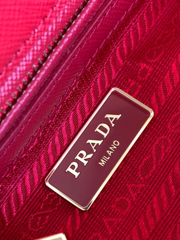 Prada Galleria Saffiano Red Bag - Image 3