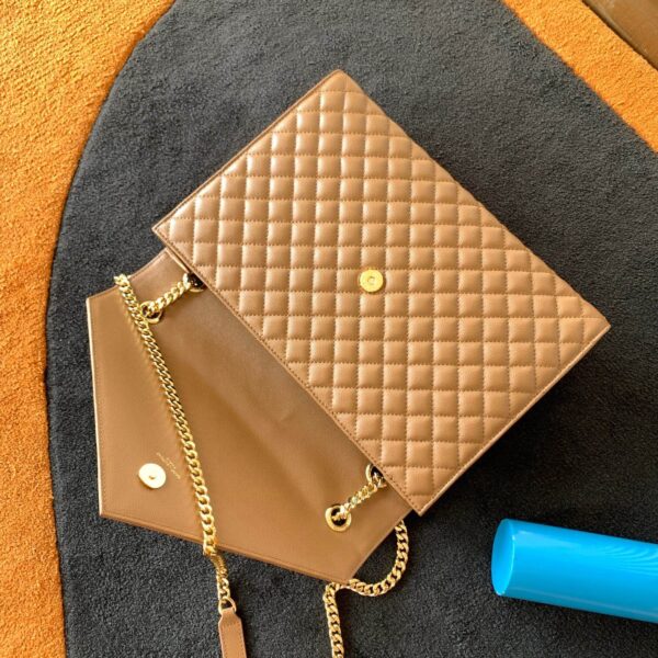 YSL Large Envelope Matelassé Leather Shoulder Bag - Image 2