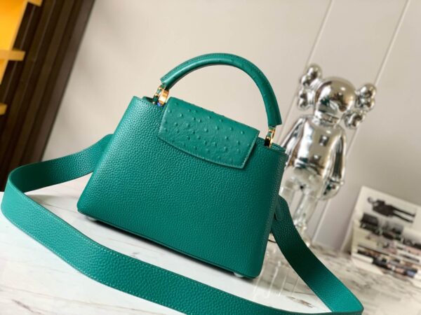 LV Capucines BB Bag in Green - Image 6