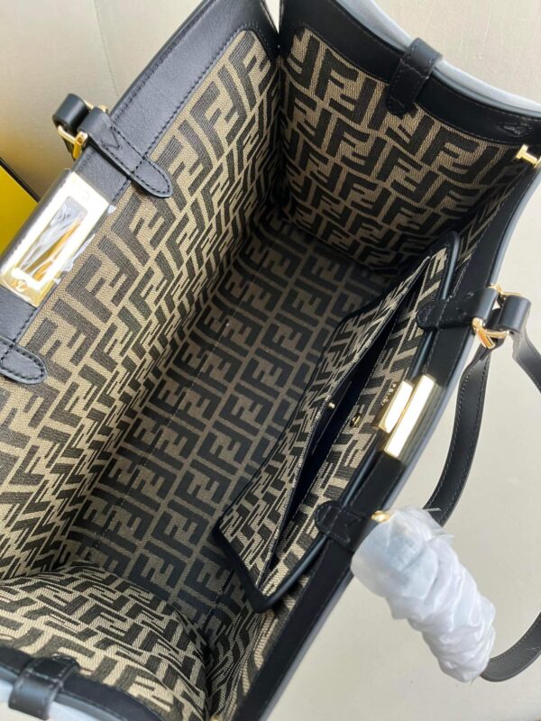 Fendi Women’s X-tote Bag In Canvas With Thread-embroidered Ff Monogram - Image 4