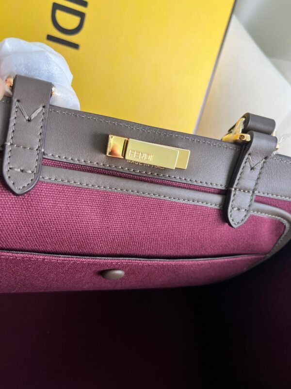 Fendi Women's X-tote Bag In Canvas With Thread-embroidered Ff Monogram - Image 4