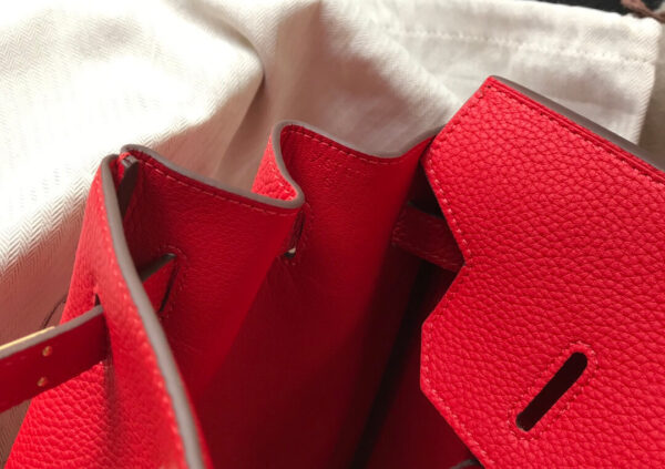 Hermes Birkin Red Bag - Image 4