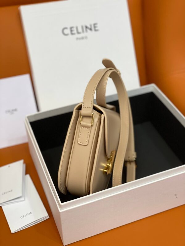 Celine Besace Clea In Shiny Calfskin Leather Bag - Image 4