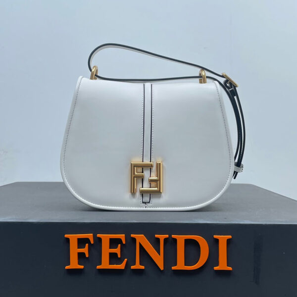 Fendi C'mon Medium White Bag