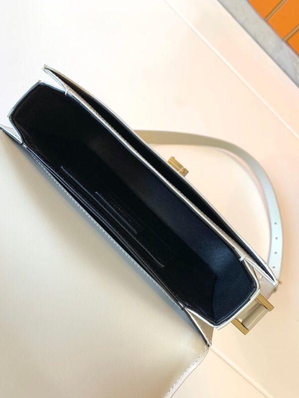 YSL Solferino Shoulder White Bag - Image 7