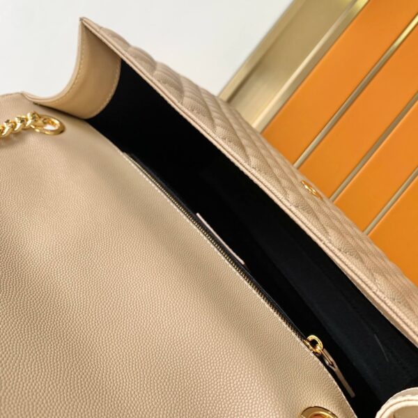 YSL Large Envelope Matelassé Leather Shoulder Bag - Image 7