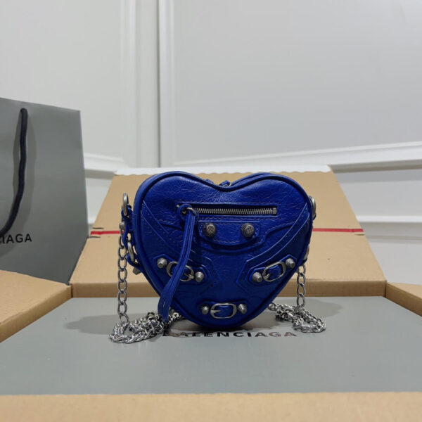 Balenciaga Mini Le Cagole Heart Bag - Image 7