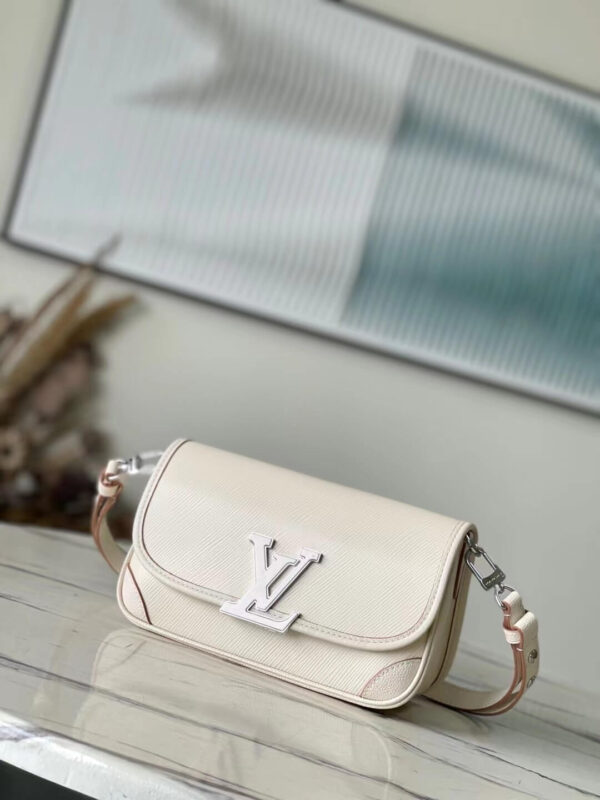 LV Buci Epi Leather Crossbody Bag White