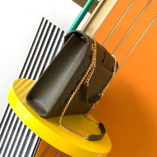YSL Large Envelope Matelassé Leather Shoulder Bag - Image 3