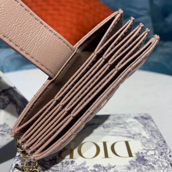 Dior Dior 5-Gusset Card Holder Beige - Image 2