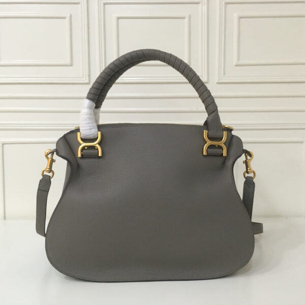 Chloe Marcie Double Carry Grey Bag - Image 8