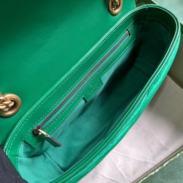 Gucci Marmont Velvet Green Bags - Image 8