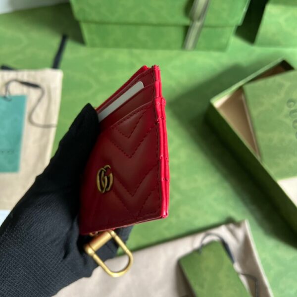 Gucci Red Card Holder - Image 5