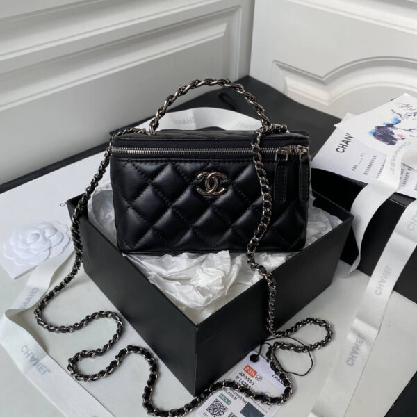 Chanel 22C Black Caviar Vanity Bag