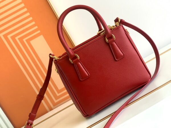 Prada Galleria Saffiano Red Bag - Image 5
