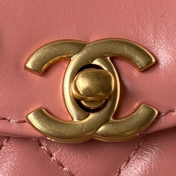 Chanel Small Kelly Shopper Pink Bag - Image 5