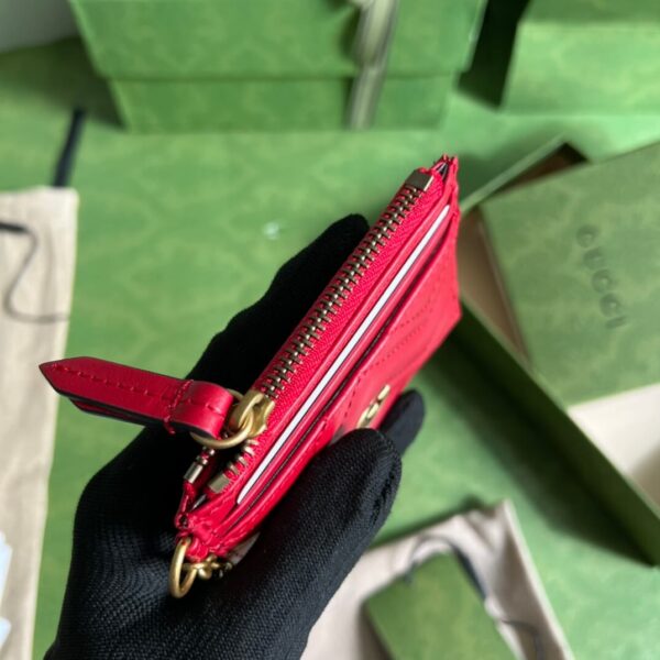 Gucci Red Card Holder - Image 3