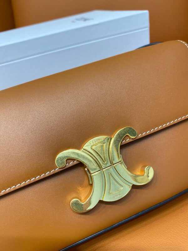 Celine Brown Triomphe Shoulder Bag - Image 2