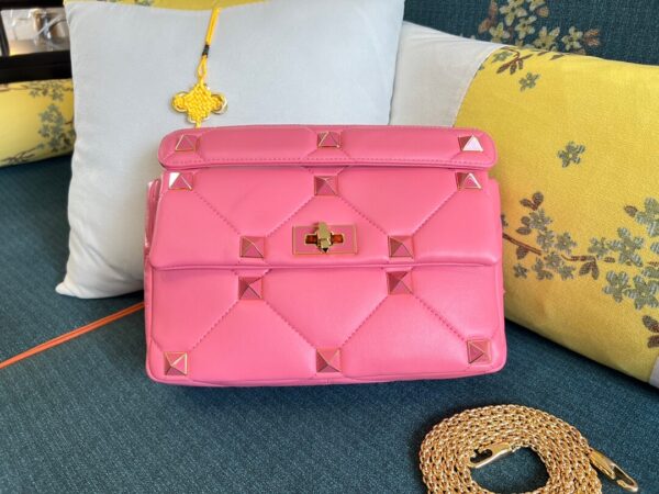 Valentino Garavani Roman Stud Pink Bag