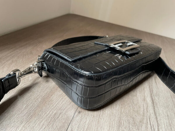 Fendi Baguette Black Bag Crocodile Leather - Image 2