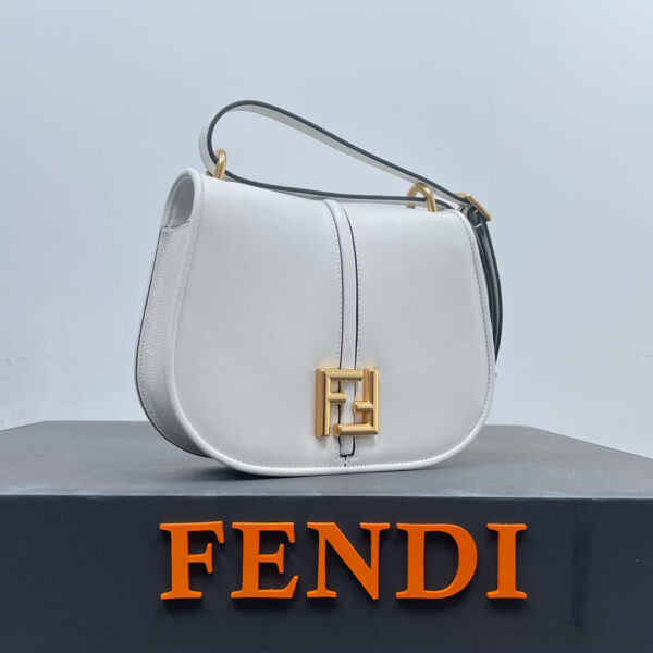 Fendi C'mon Medium White Bag - Image 3