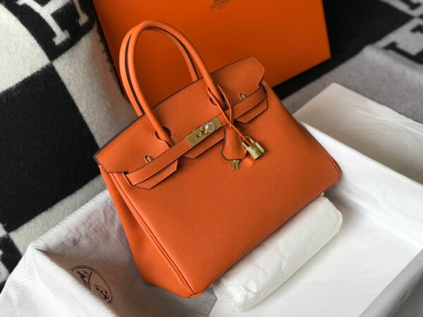 Hermes Birkin Orange Bag - Image 2