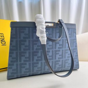Fendi Women's X-tote Bag In Canvas With Thread-embroidered Ff Monogram