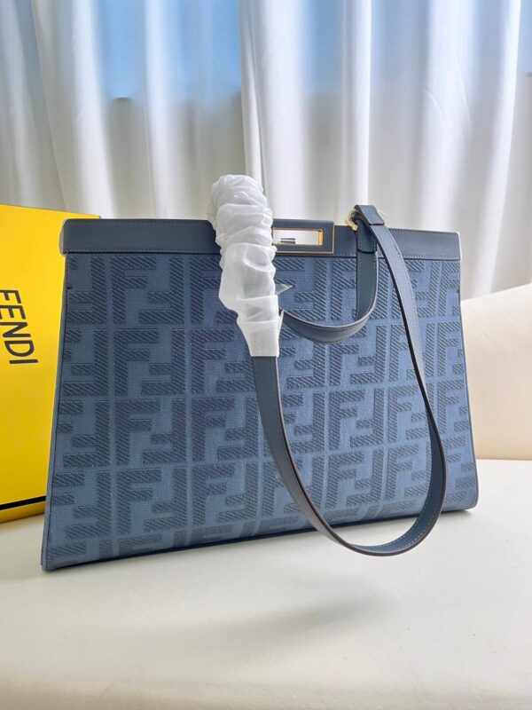 Fendi Women's X-tote Bag In Canvas With Thread-embroidered Ff Monogram