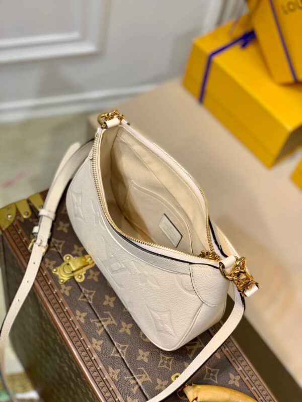 LV Bagatelle Black Monogram Empreinte Bag White - Image 3